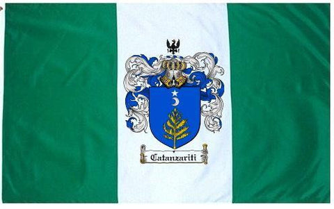 Catanzariti family crest coat of arms flag