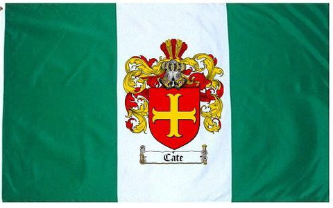 Cate family crest coat of arms flag