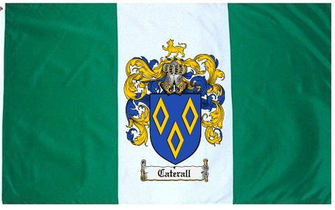 Caterall family crest coat of arms flag