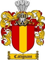 Catignani coat of arms family crest download