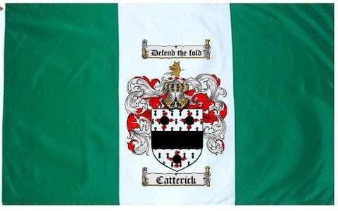 Catterick family crest coat of arms flag