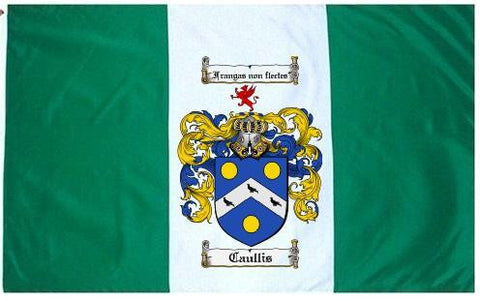 Caullis family crest coat of arms flag