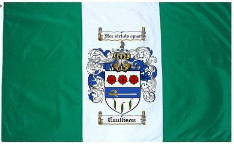 Caullison family crest coat of arms flag
