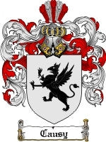 Causy coat of arms family crest download