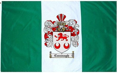 Cavanagh family crest coat of arms flag