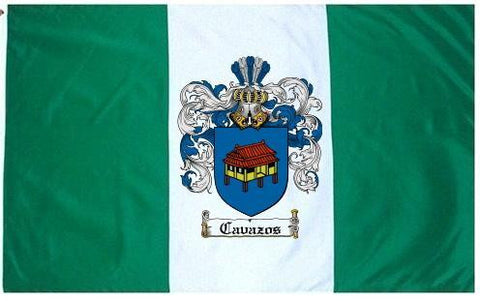 Cavazos family crest coat of arms flag