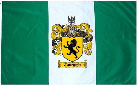 Caveggia family crest coat of arms flag