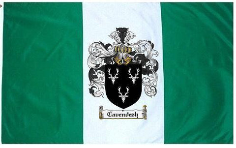 Cavendesh family crest coat of arms flag