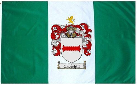 Caverhill family crest coat of arms flag