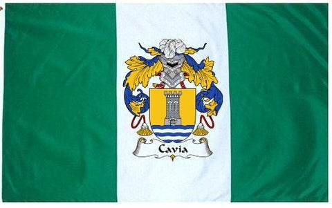 Cavia family crest coat of arms flag