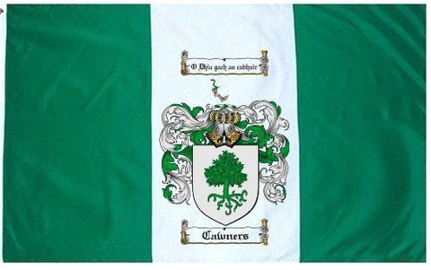 Cawners family crest coat of arms flag