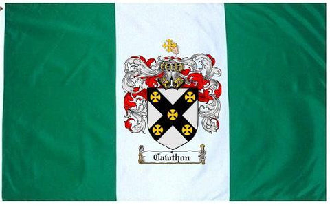 Cawthon family crest coat of arms flag