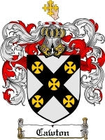 Cawton coat of arms family crest download