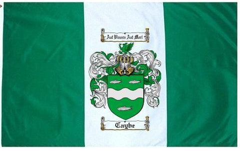 Caybe family crest coat of arms flag
