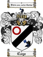 Caye coat of arms family crest download