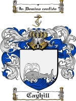 Cayhill coat of arms family crest download