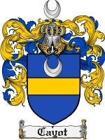 Cayot coat of arms family crest download