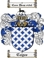 Cayve coat of arms family crest download