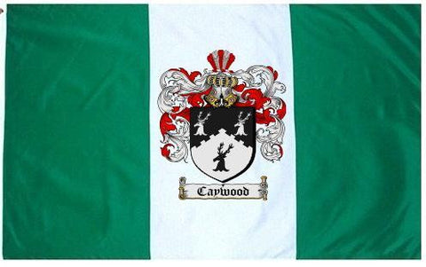 Caywood family crest coat of arms flag