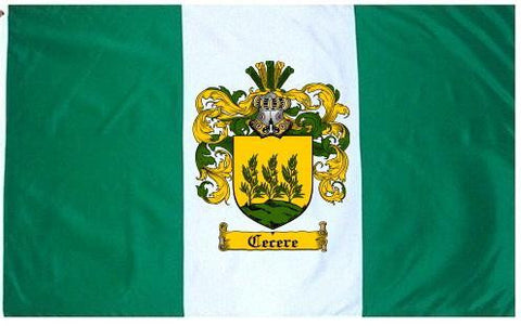 Cecere family crest coat of arms flag