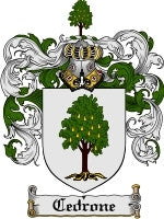 Cedrone coat of arms family crest download