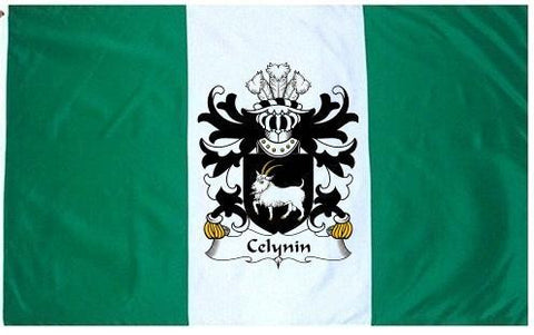 Celynin family crest coat of arms flag