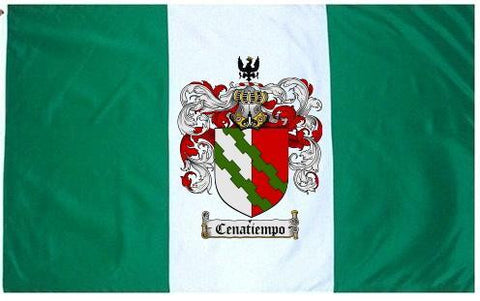 Cenatiempo family crest coat of arms flag