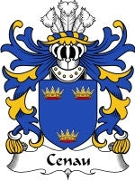 Cenau coat of arms family crest download