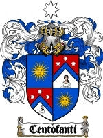 Centofanti coat of arms family crest download
