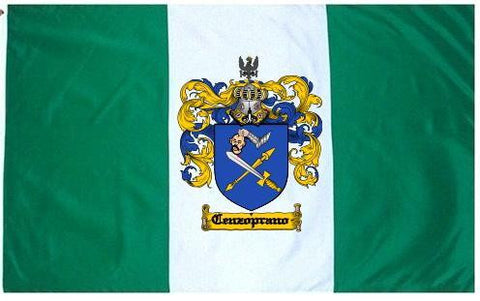 Cenzoprano family crest coat of arms flag