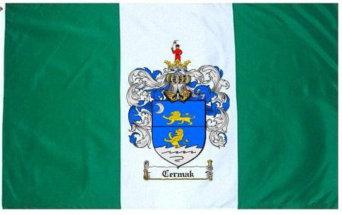 Cermak family crest coat of arms flag