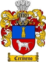 Cermeno coat of arms family crest download