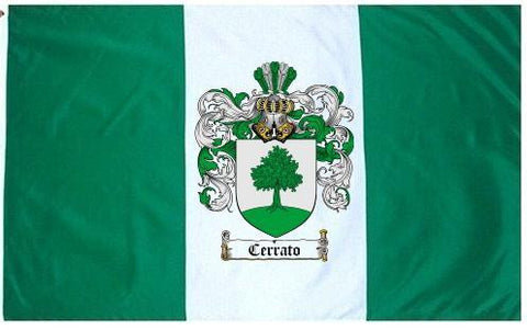 Cerrato family crest coat of arms flag
