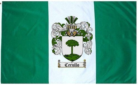 Cerullo family crest coat of arms flag