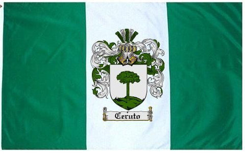 Ceruto family crest coat of arms flag