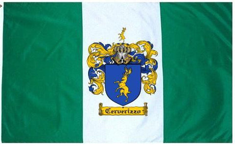 Cerverizzo family crest coat of arms flag