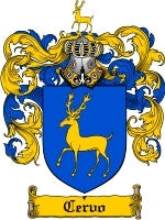 Cervo coat of arms family crest download