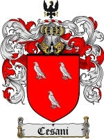 Cesani coat of arms family crest download