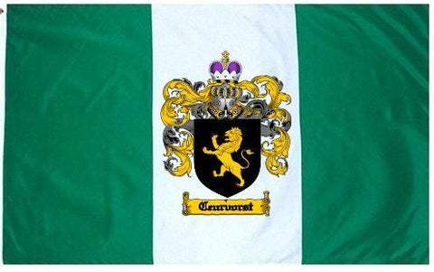 Ceurvorst family crest coat of arms flag