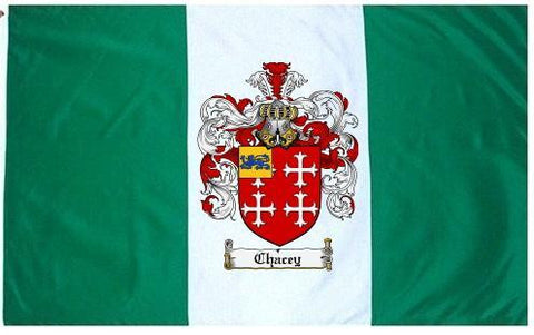 Chacey family crest coat of arms flag