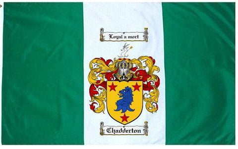 Chadderton family crest coat of arms flag
