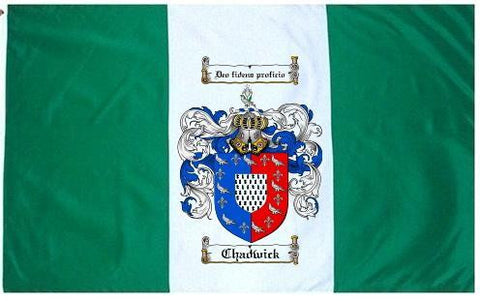 Chadwick family crest coat of arms flag