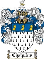Chaiplins coat of arms family crest download
