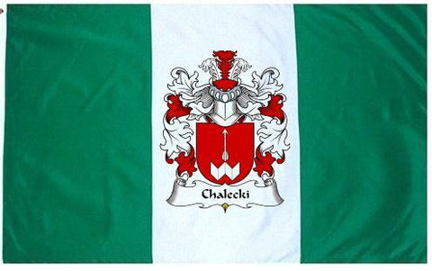 Chalecki family crest coat of arms flag