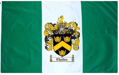 Challen family crest coat of arms flag