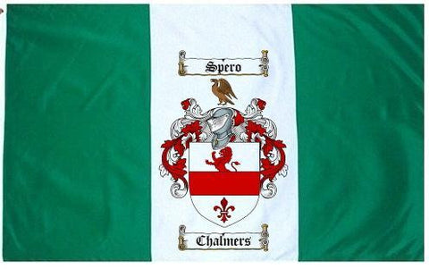 Chalmers family crest coat of arms flag