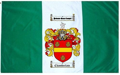 Chamberlain family crest coat of arms flag