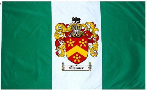 Chamer family crest coat of arms flag