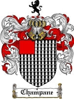 Champane coat of arms family crest download