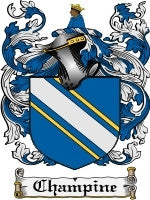 Champine coat of arms family crest download